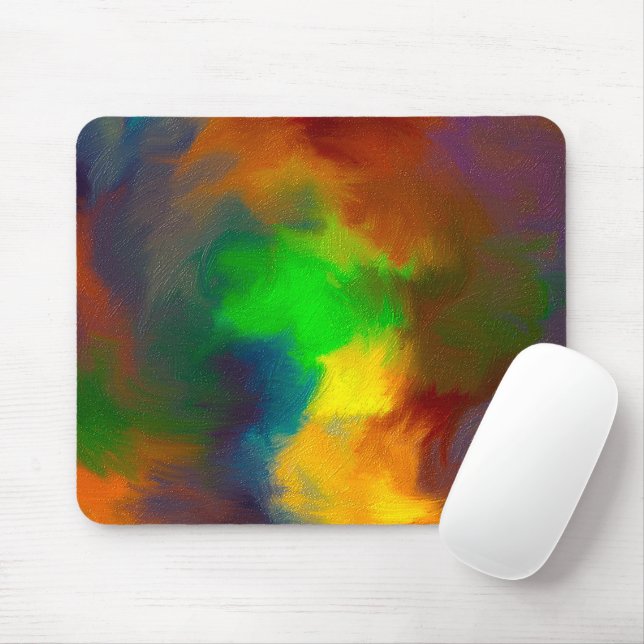 Happiness and arts mouse pad (With Mouse)