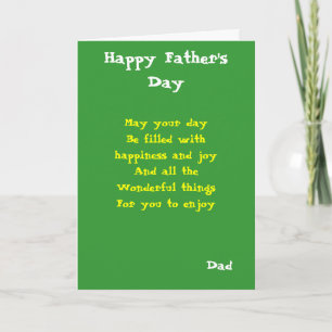 Happiness and joy father's day cards