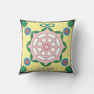 Happiness/Being Happy Symbol Throw Pillow