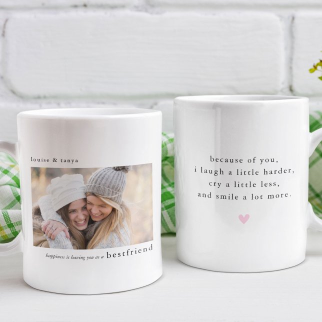 Happiness.. Bestfriend Gift Photo Keepsake Coffee Mug (Creator Uploaded)