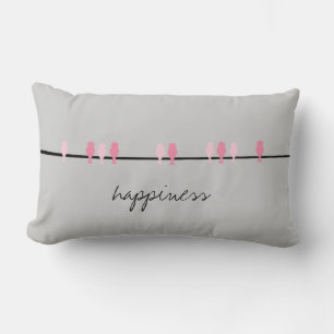 Happiness Birds Lumbar Cushion