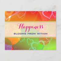 Happiness Blooms From Within - Colourful Circles