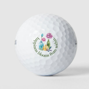 Happiness Blooms From Within Golf Balls