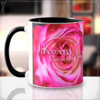 Happiness Blooms from Within Hot Pink Rose Photo