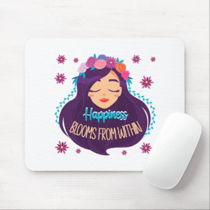 Happiness Blooms From Within Mouse Pad