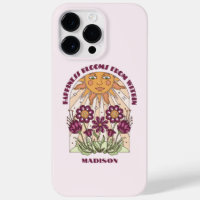 Happiness Blooms From Within Retro Personalised