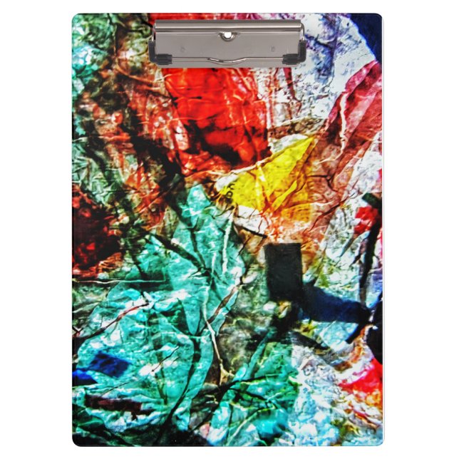 Happiness blue abstract clipboard,Dark blue  Clipboard (Front)