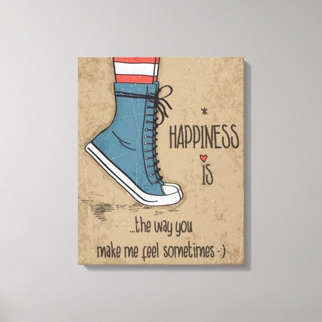Happiness Canvas Print (Front)