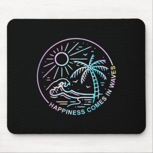 Happiness Comes In Tie Dye Waves Summer Matching V Mouse Pad