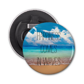 Happiness comes in waves bottle opener