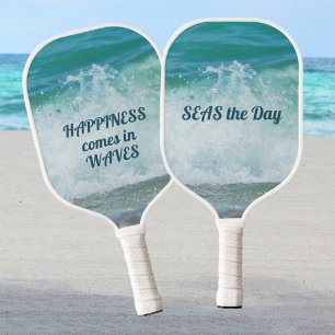 Happiness comes in Waves SEAS the Day Pickleball Paddle