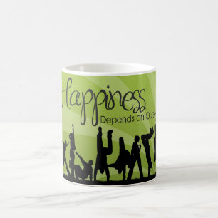 Happiness Depends Inspirational Mug