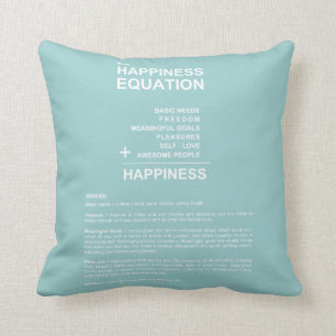 Happiness Equation Cushion