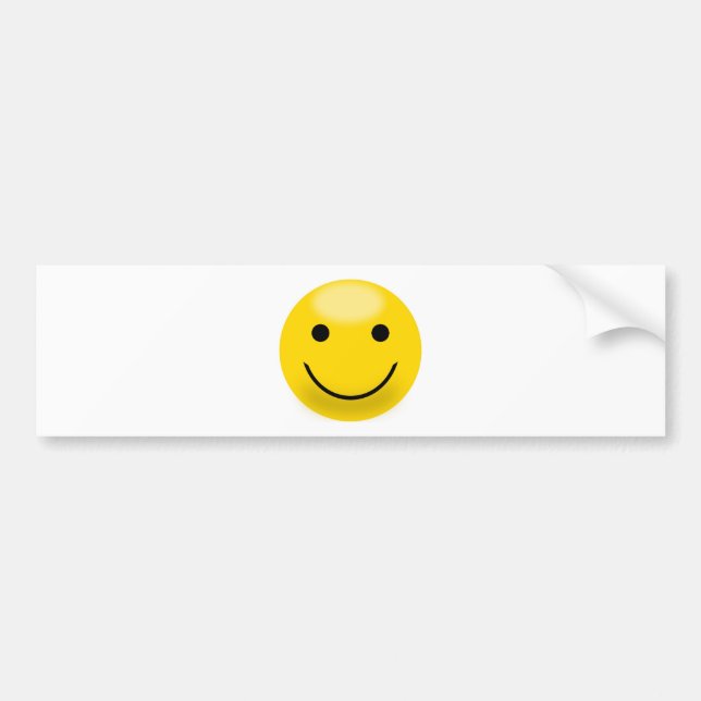 Happiness Face Bumper Sticker (Front)