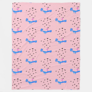 Happiness Fleece Blanket