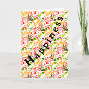 Happiness Folded Greeting Card