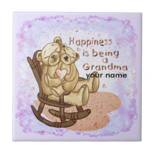 Happiness Grandma Tile