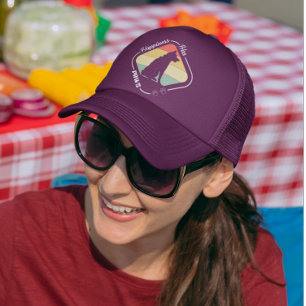 Happiness Has Paws Design Trucker Hat