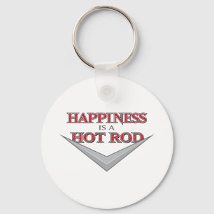 Happiness Hot Rod Key Ring