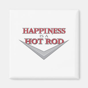 Happiness Hot Rod Magnet