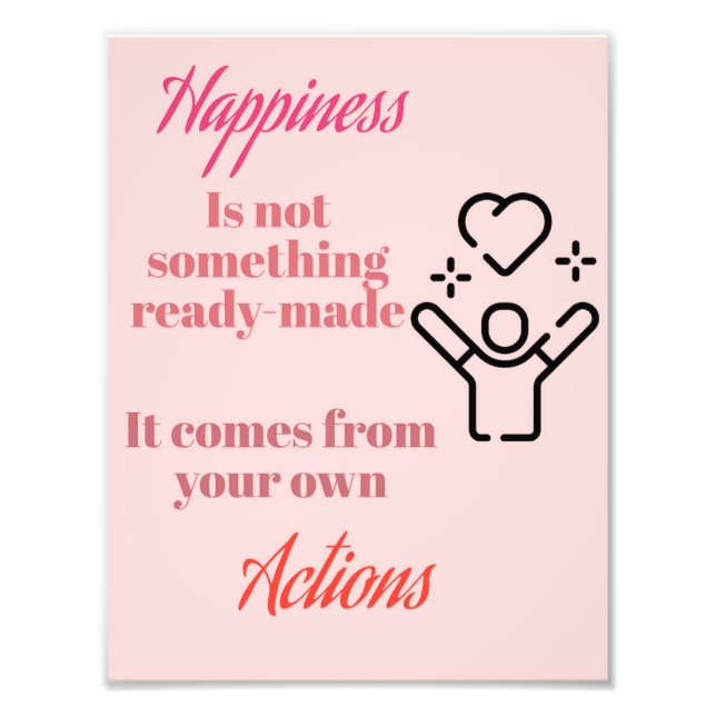 Happiness in Action: poster quoet (Front)