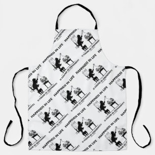 Happiness In Life Is Found In Serendipity Cat Fish Apron