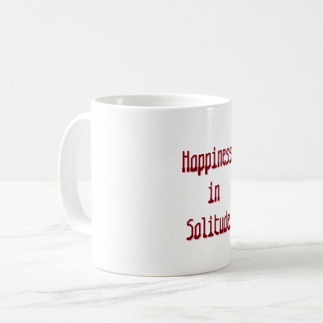 Happiness in Solitude Mug (Front Left)