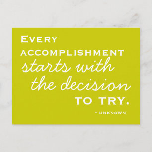 Happiness Inspiration - Motivational Postcard