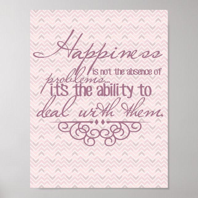 Happiness Inspirational Poster (Front)