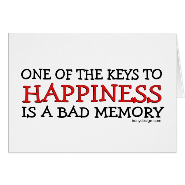 Happiness is a Bad Memory (Front Horizontal)