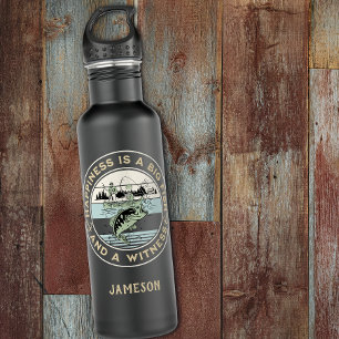 Happiness Is A Big Fish And A Witness 710 Ml Water Bottle