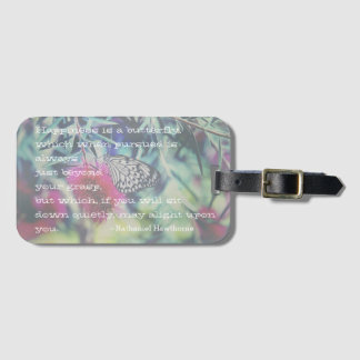 Happiness is a Butterfly - Inspiring Quote Luggage Tag