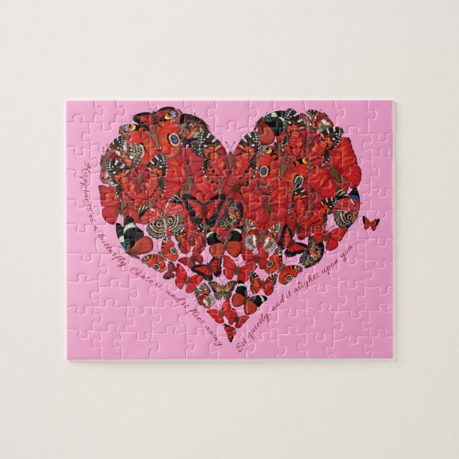 Happiness is a Butterfly Jigsaw Puzzle (Horizontal)