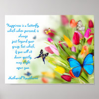 "Happiness is a butterfly"...Poster