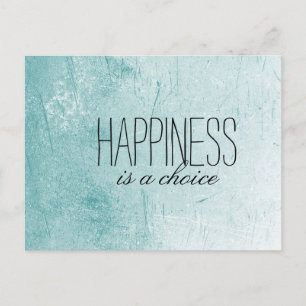 Happiness is a Choice Postcard