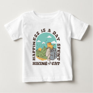Happiness Is A Day Spent Hiking With My Cat Baby T-Shirt
