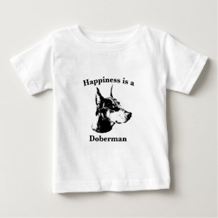 Happiness is a Doberman Baby T-Shirt