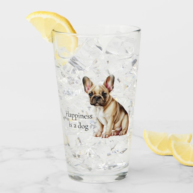 Happiness is a Dog Glass (Front Ice)