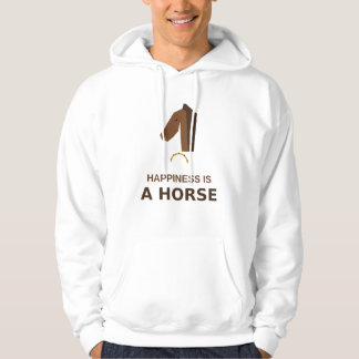 Happiness Is A Horse – Horse Lover Gift Hoodie