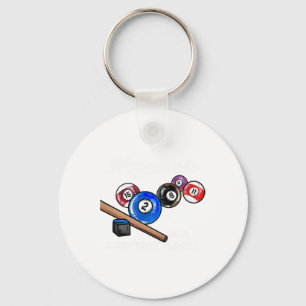 Happiness Is A Perfect Rack I Pool Billiards Playe Key Ring