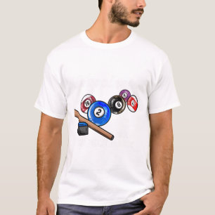 Happiness Is A Perfect Rack I Pool Billiards Playe T-Shirt