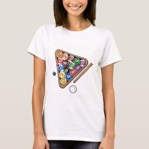 Happiness Is A Perfect Rack I Pool Billiards Playe T-Shirt