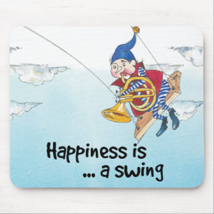 Happiness is a swing mouse pad