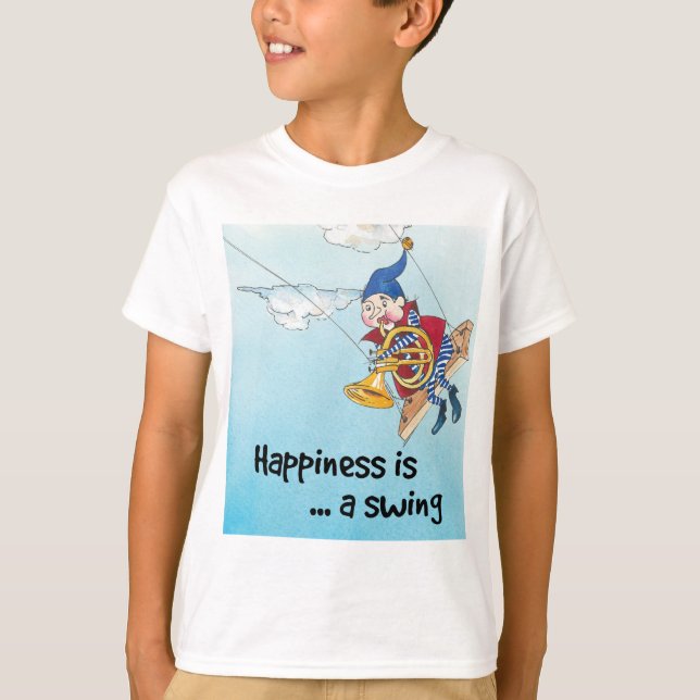 Happiness is a swing  T-Shirt (Front)