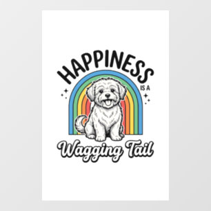 Happiness Is a Wagging Tail Dog Lover Design_1