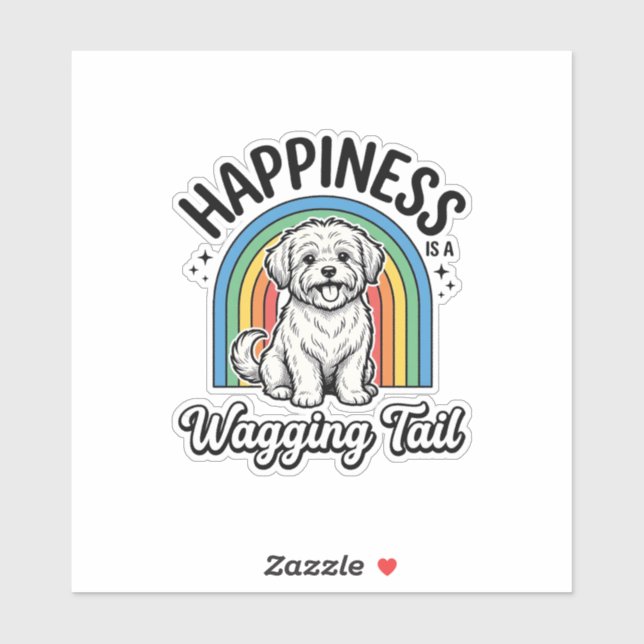 Happiness Is a Wagging Tail Dog Lover Design_1 (Sheet)