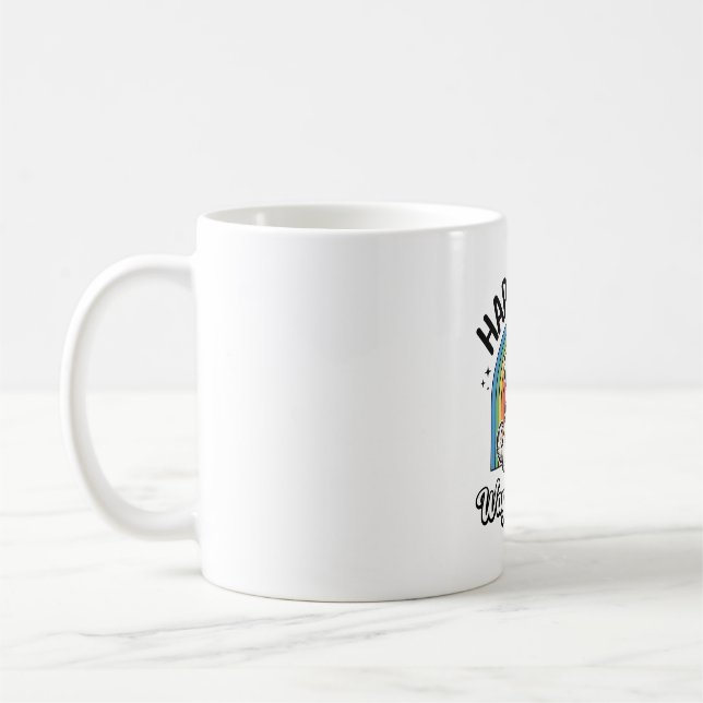 Happiness Is a Wagging Tail Dog Lover Design_1 Coffee Mug (Left)