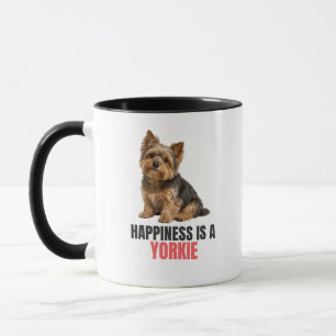 Happiness Is a Yorkie Mug – Yorkshire Terrier