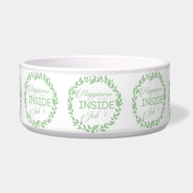Happiness Is An Inside Job Green Wreath (Front)