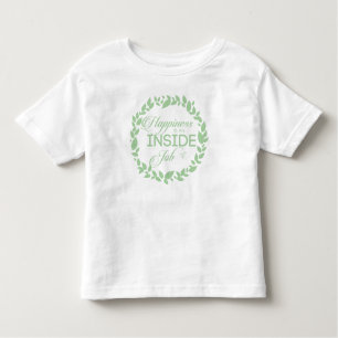 Happiness Is An Inside Job Green Wreath Toddler T-Shirt